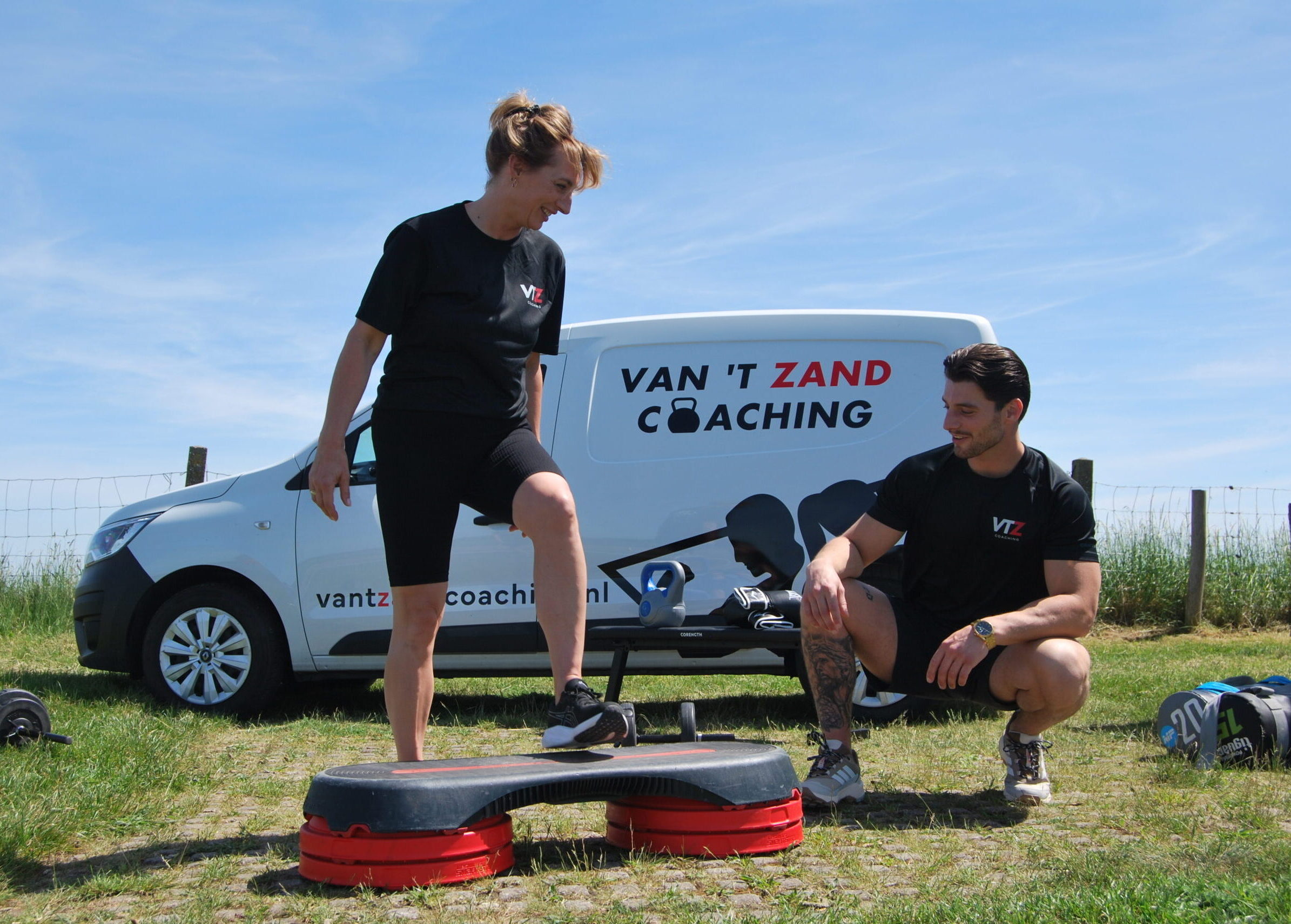 Deelnemer tijdens personal training in de buitenlucht